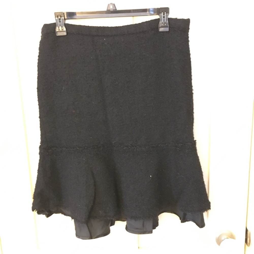 J Crew Wool Flounce Skirt